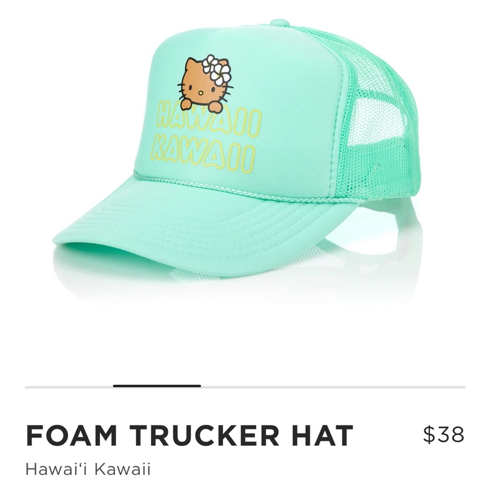 ALOHA COLLECTION Hawaii Kawaii Special Edition Hello Kitty Foam Trucker Hat